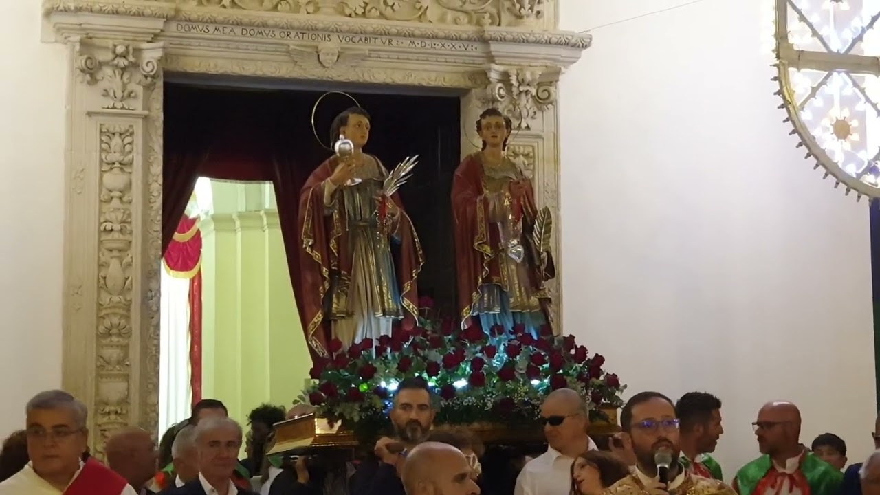 Melendugno (Le) uscita processione dei Santi Medici Cosma e Damiano - 26 settembre 2023
