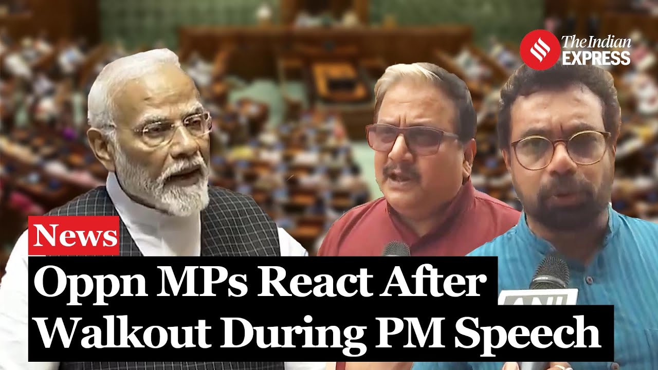How Opposition MPs Reacted After Staging Walkout During PM Modi's Speech