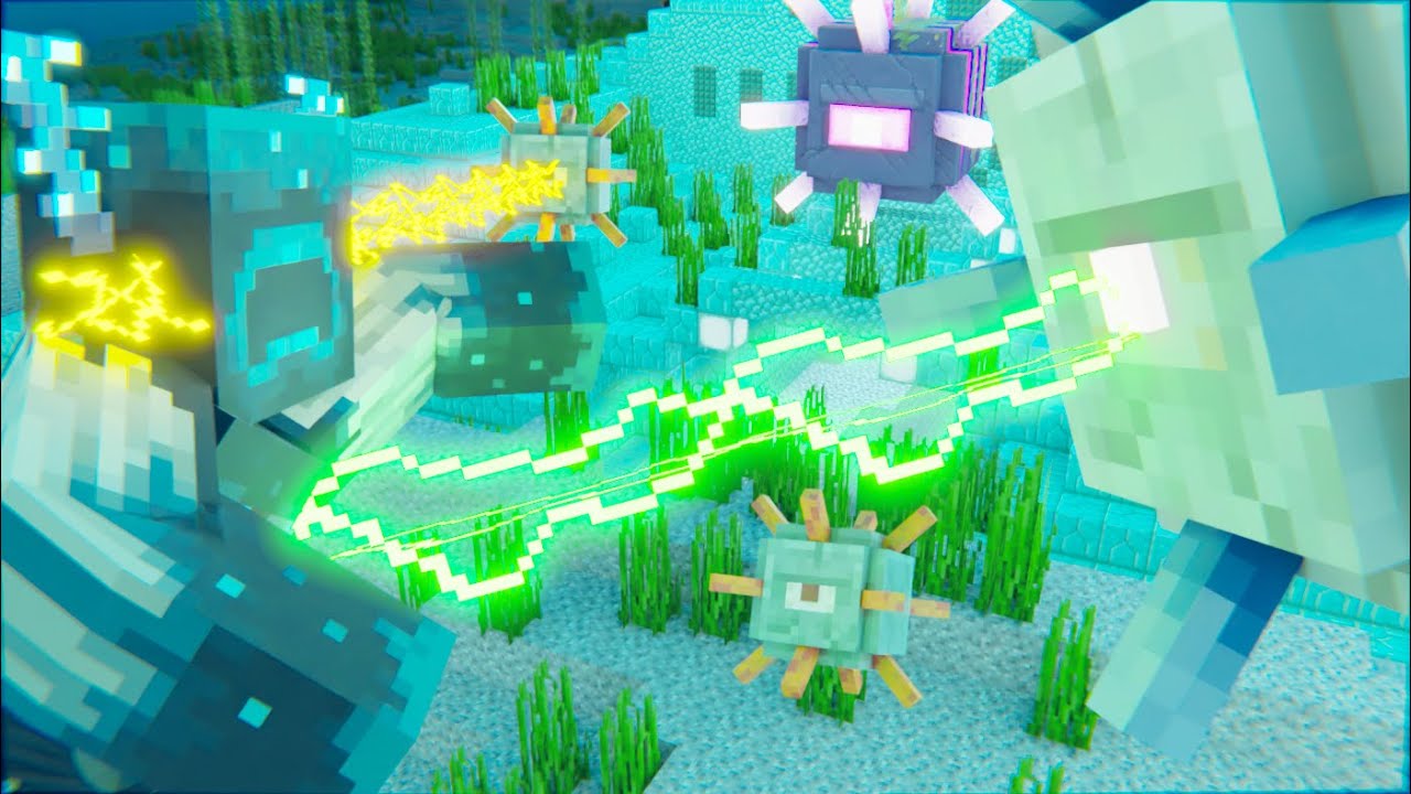 Warden vs Elder Guardian -EPIC FIGHT- (Minecraft Animation Movie)