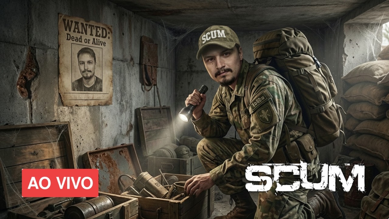 AO VIVO 🔴 SCUM 1.2  FARMANDO PVP BORA  jogando no OrigemZ Cupom: TALIBA