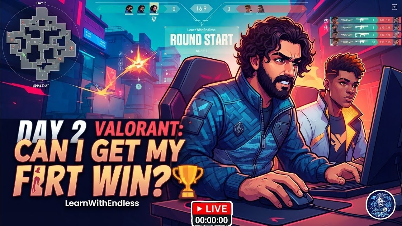 Day 2 Valorant: Can I Get My First Win? 🏆 | LearnWithEndless