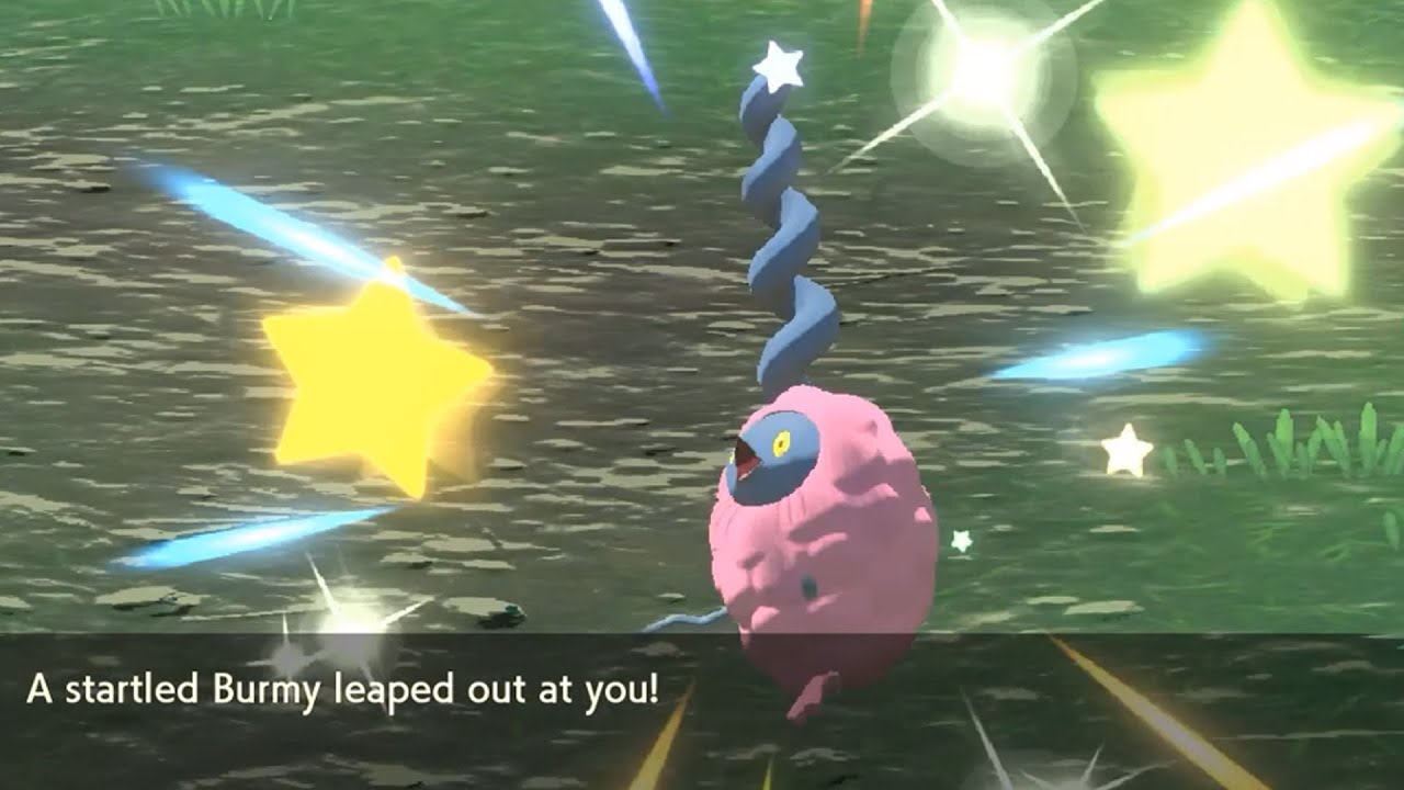 Live shiny Burmy (+6 other shinies) on Pokemon Legends Arceus after 50 shaking trees!