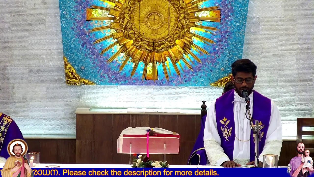 08-03-2026  3rd SUNDAY  08.30 AM Holy Mass  St Joseph & St JUDE Church Thevara