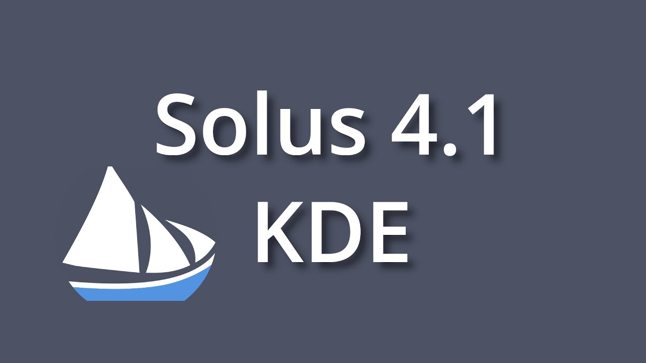 Solus 4.1 KDE versiona