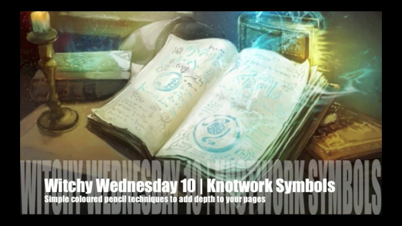 Witchy Wednesday 10 | Symbols in Coloured Pencil