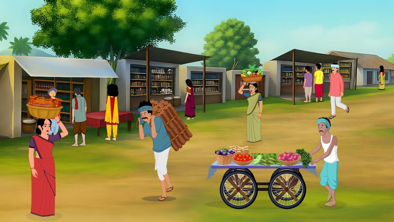 एक गरीब लकड़हारे की किस्मत | EK GAREEB LAKADHARE KI KISMAT| Hindi kahaniya | Moral story | cartoon