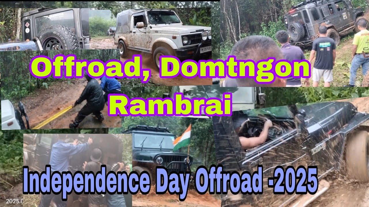 #Offroad: Sahkut por Offroad ba jur slap #Climb at Domtngon, #offroad #jeep #gurkha4x4x4 