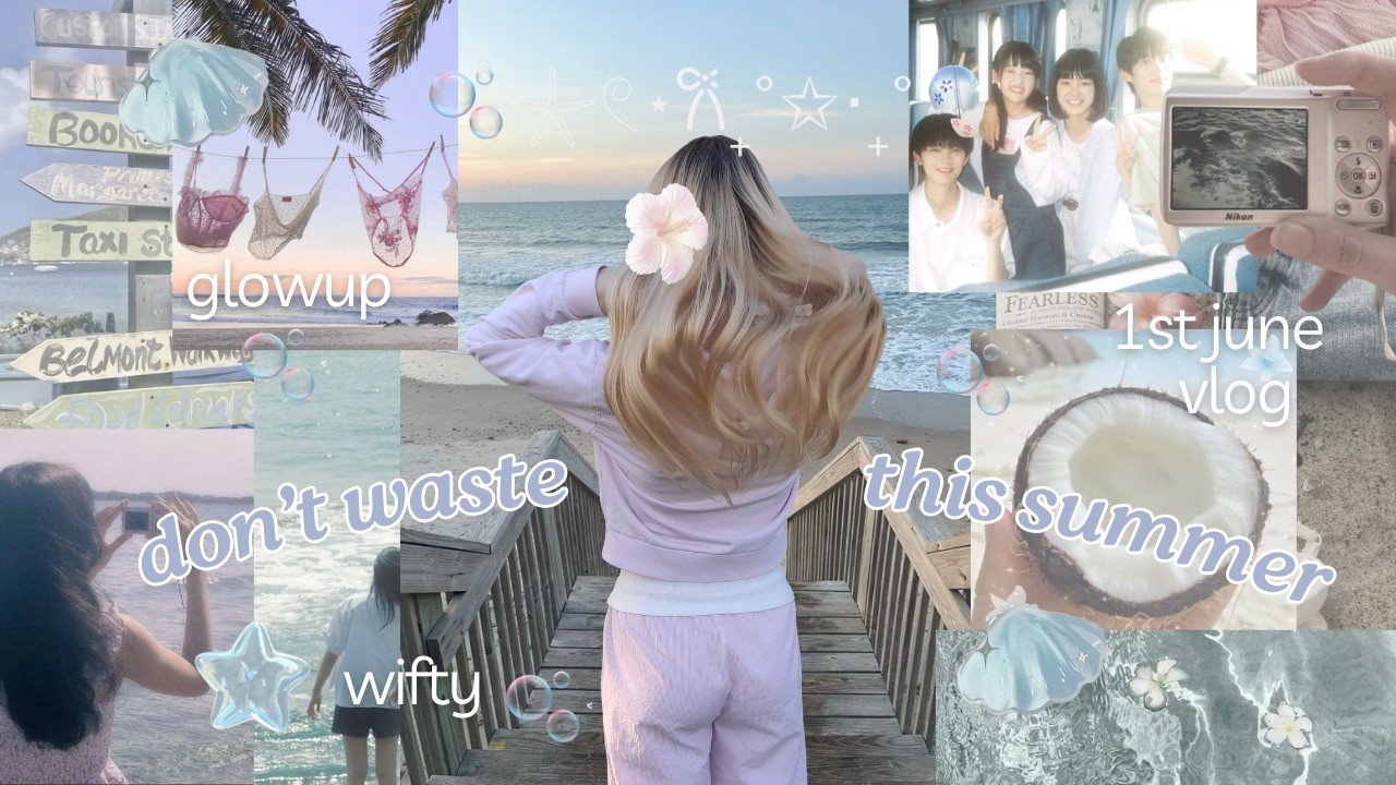 watch this if you don't want to waste summer! | summer glowup, best summer boba, angel ruche haul 🐬🎐