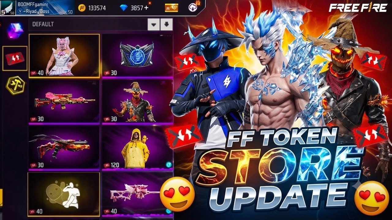 OB55 NEW🤩FF TOKEN STORE UPDATE💥FREE FIRE || FREE FIRE UPCOMING UPDATE || FREE FIRE NEW EVENT BANGLA