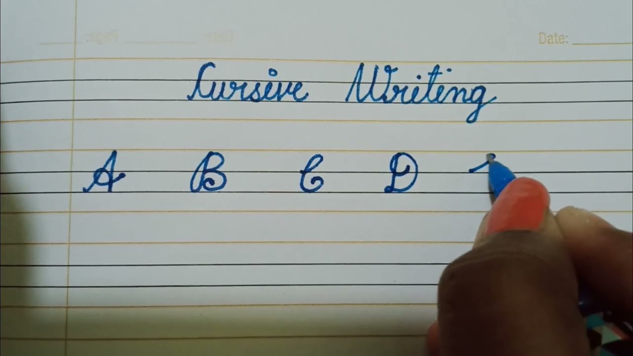 How To Write Cursive Writing Cursive Writing Kaise Likhe