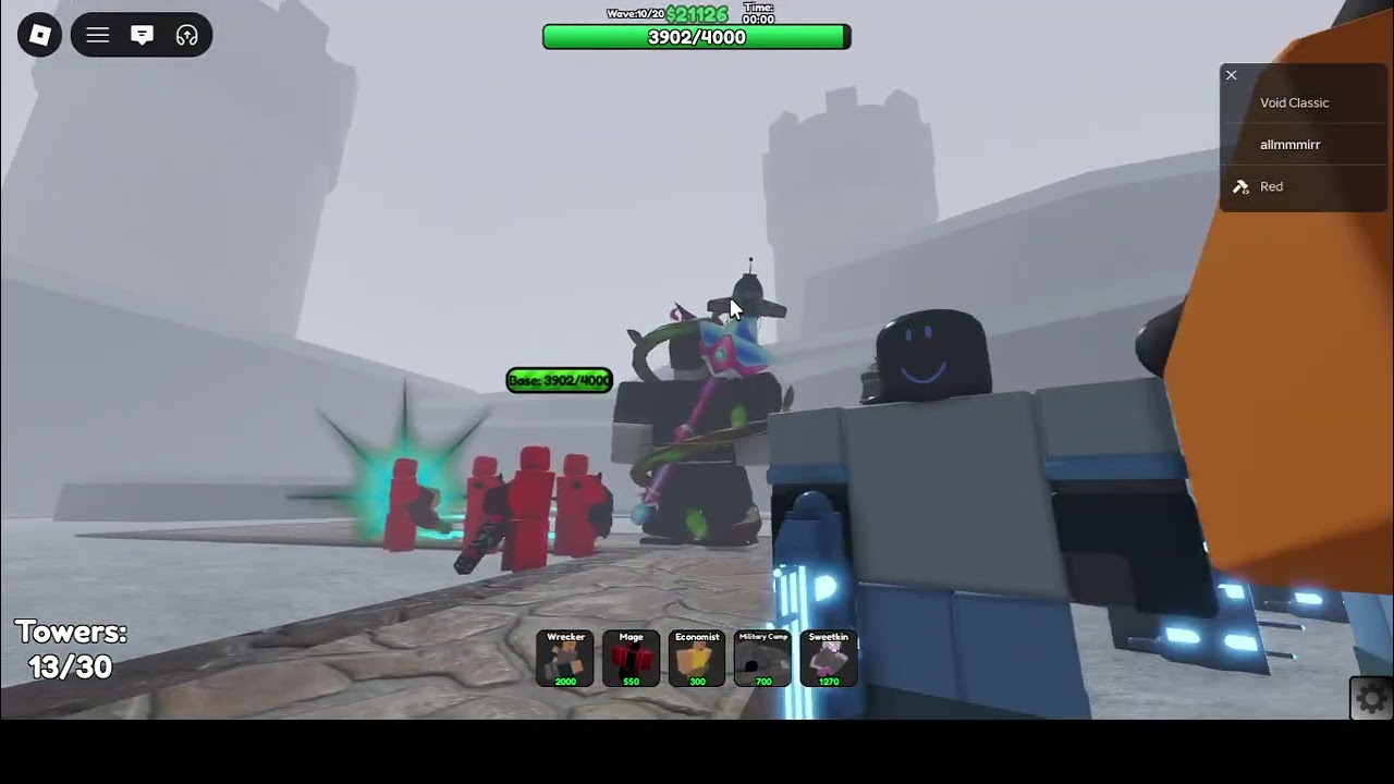 Base Defenders winning hard mode of winter event