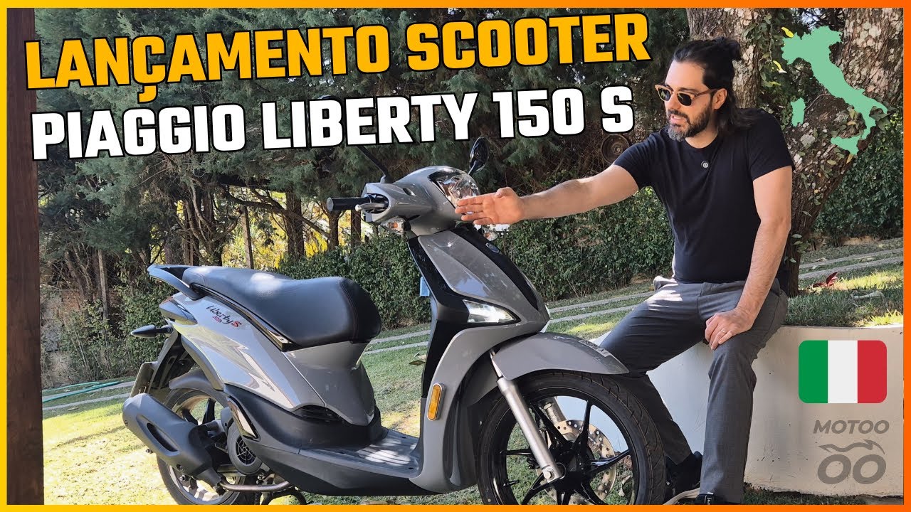 Lan&ccedil;amento NOVA scooter 150 italiana no Brasil! Conhe&ccedil;a a Piaggio Liberty 150 S