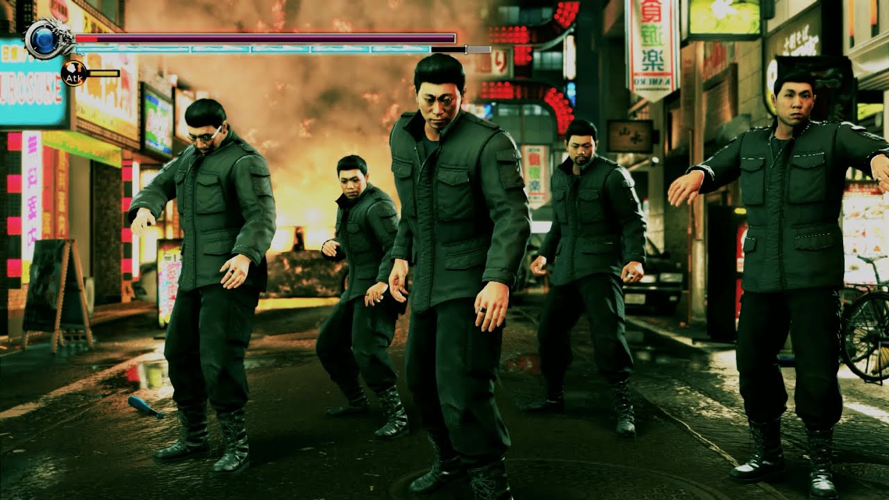 Yakuza Kiwami 2 - Long Battles #5: Kamuro Hills + Man in Black (NO DAMAGE) [Legend] (4K 60FPS)