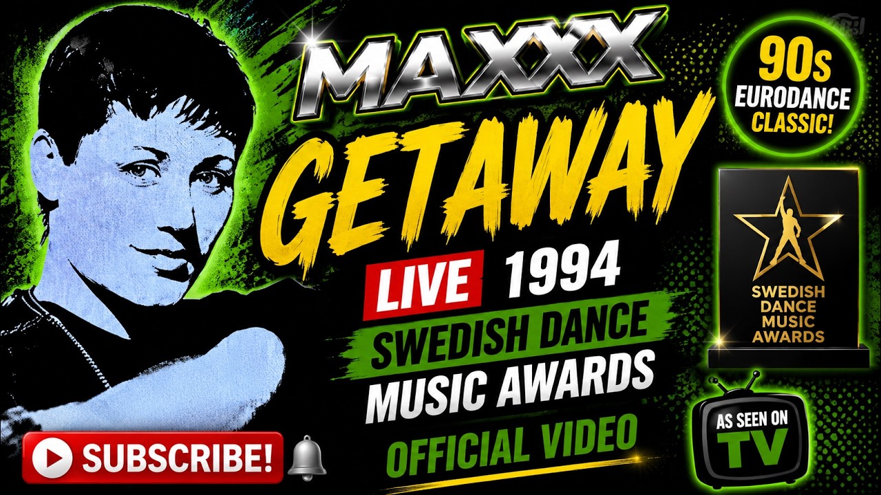 MAXX - Getaway Live 1994 | Official Video | Swedish Dance Music Awards | 90s Eurodance Classic