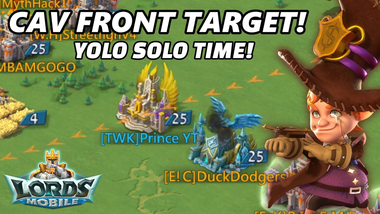 1B MIGHT TARGET! SOLO ATTACK CAV FRONTLINE! - LORDS MOBILE