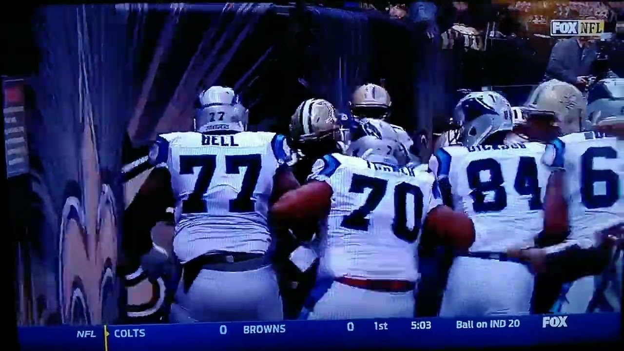 2014 NFL Week 14 New Orleans Saints Vs Carolina Panthers Fight And Ejection