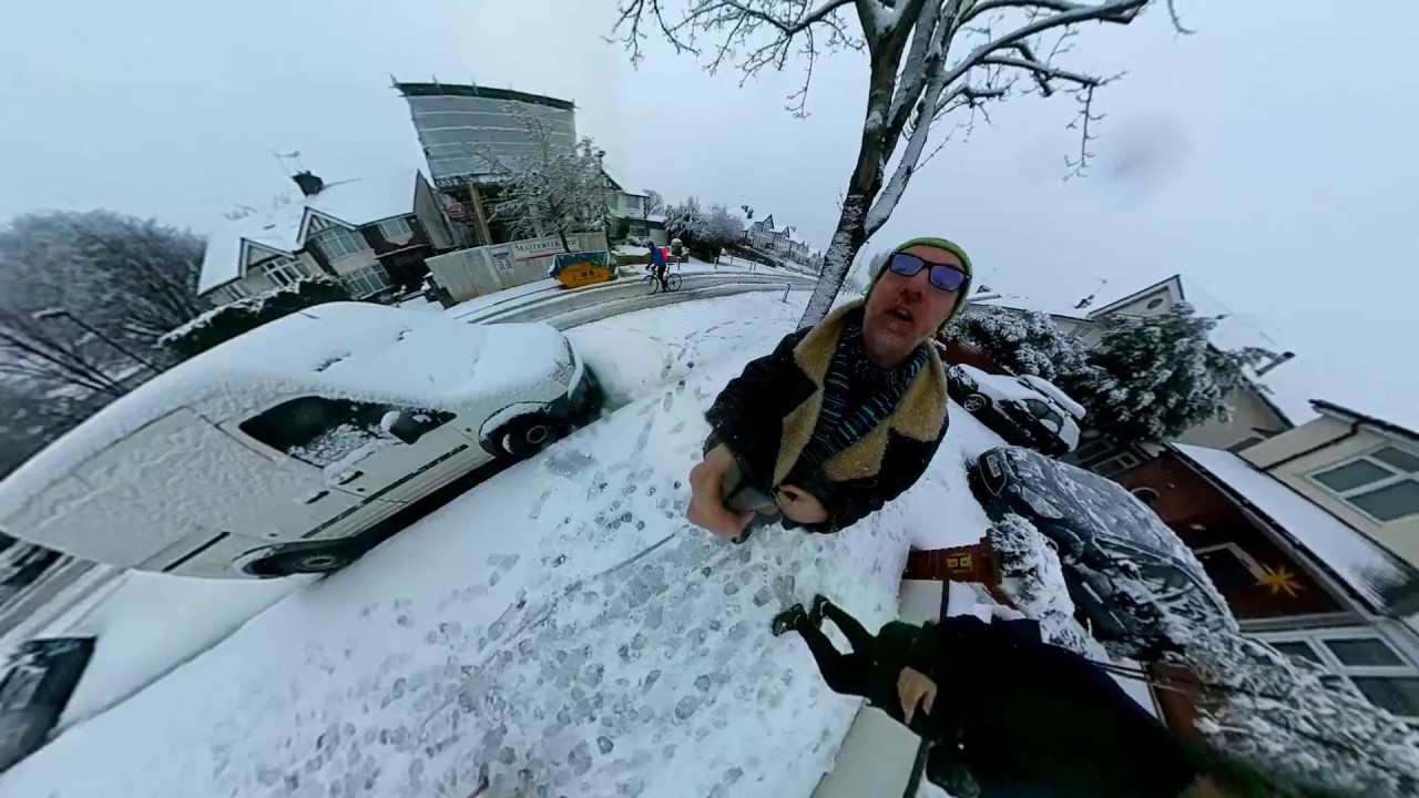 Filming in the snow with Kodak PixPro 4K VR360 - complete with Tiny Planet