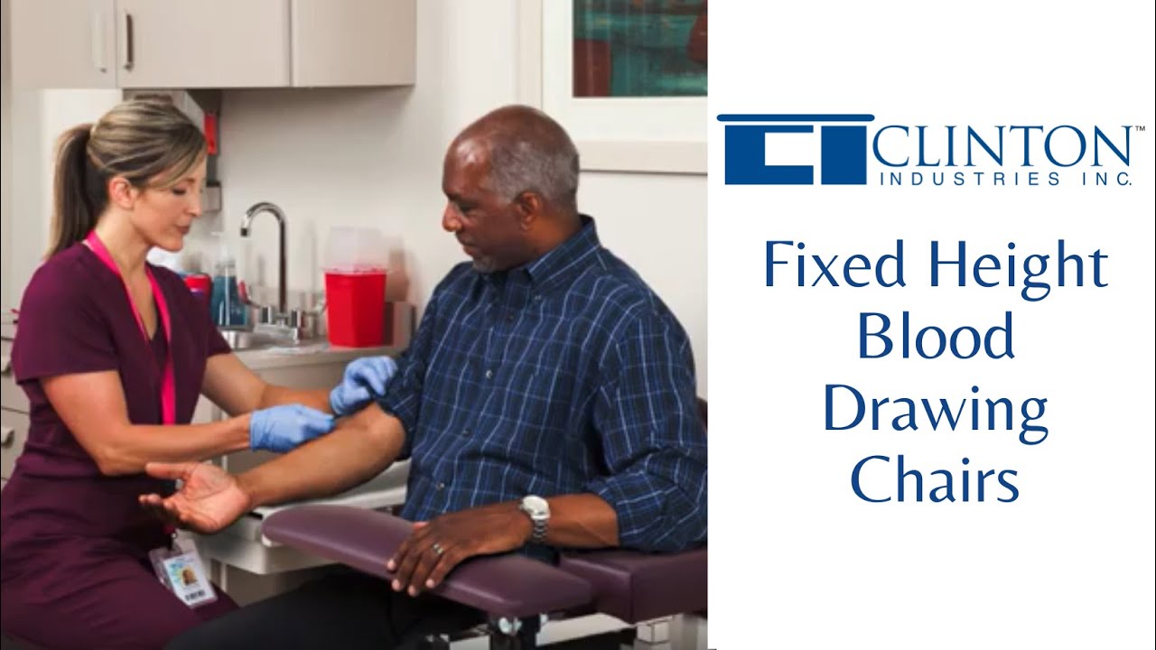 Fixed Height Blood Drawing Chairs | Clinton Industries Inc