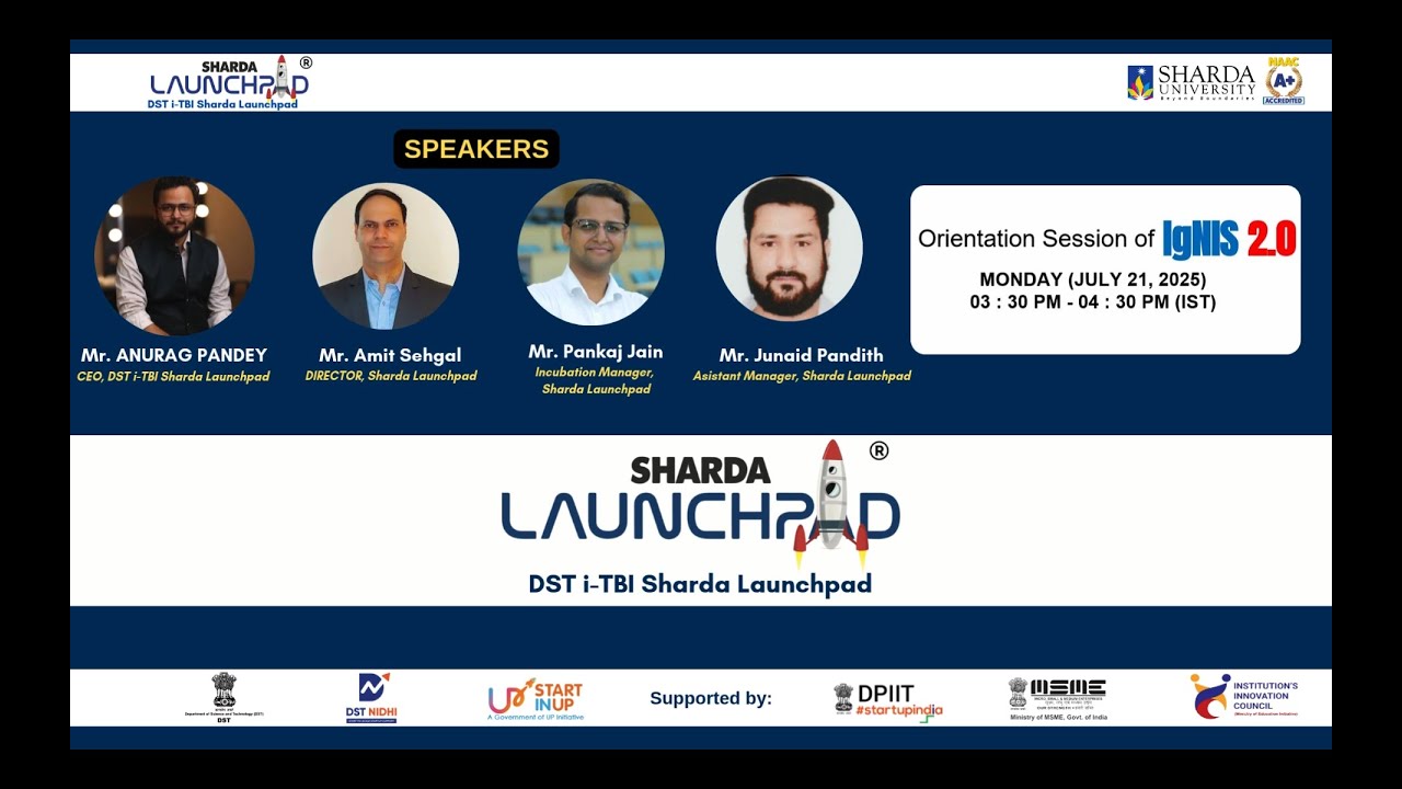 Successfully Concluded the Orienatation Session of IgNIS 2.0 | Sharda Launchpad