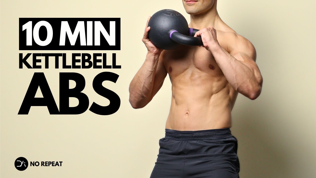 10 min Kettlebell ABS workout | No Repeat