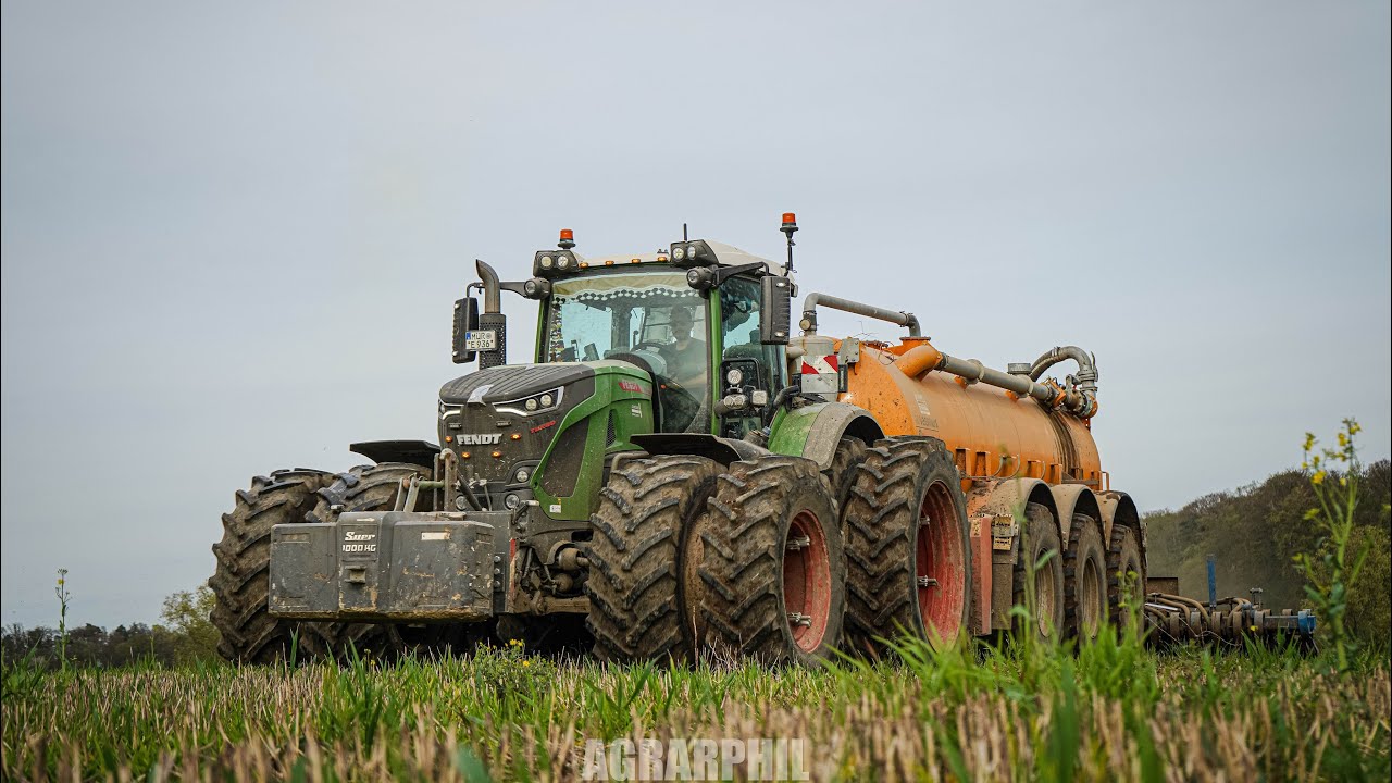 Fendt 936 mit Veenhuis Fass + Scheibenegge in der Bodenbearbeitung🤯