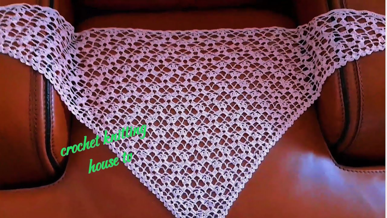 parfait❗️châle au crochet pour le printemps beau & élégant/châle triangle facile pour débutants