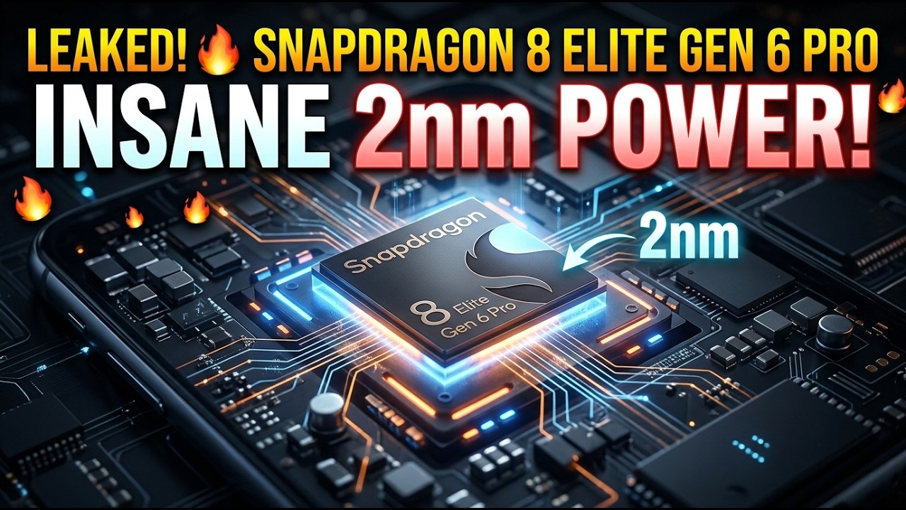 Snapdragon 8 Elite Gen 6 Pro LEAKED 🔥 2nm Power is INSANE