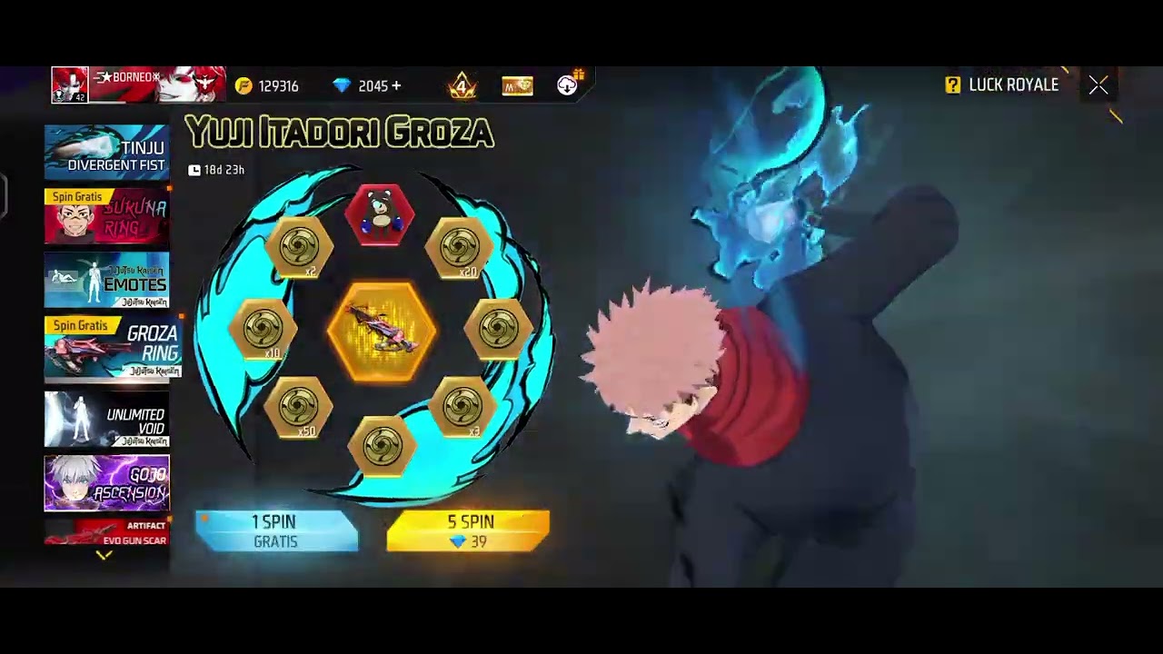 CARA TRIK SPIN JUJUTSU KAISEN BUNDLE RYOMEN SAKUNA/ SENJATA GROZA YUJI TADORI DAN TINJU DIVERGENT 