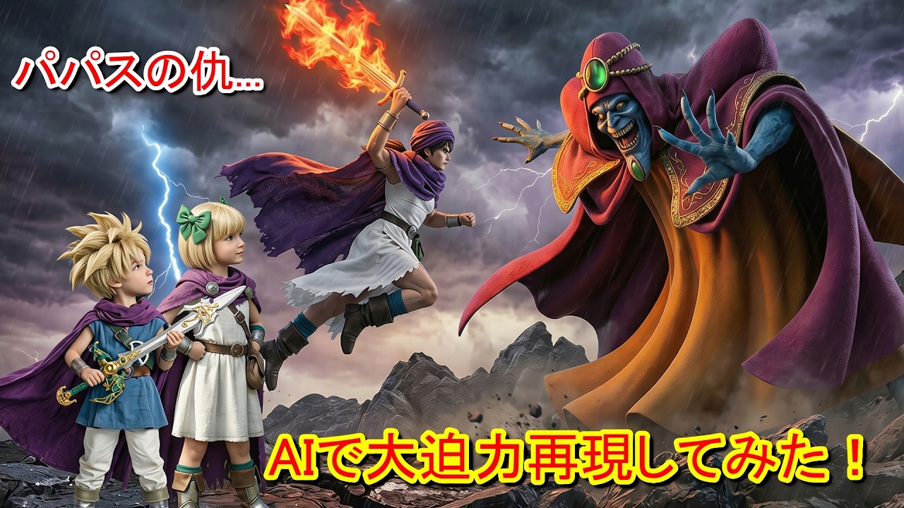 ドラゴンクエスト５【ゲマ戦　リアル実写化】「ぬわーーっっ！！」あります！