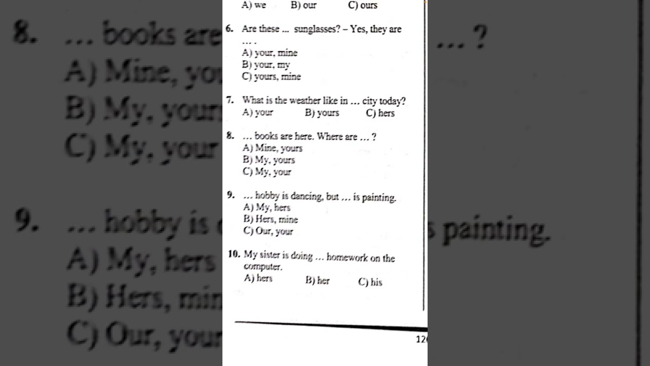 5-6 sinif Əvəzlik mövzusu.Possesive və Reflexive pronouns test izahı.Zinyət Nuriyeva