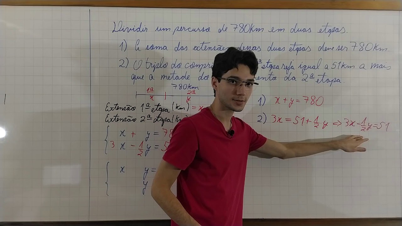 2. Método do escalonamento: resolução de um problema envolvendo sistemas lineares.
