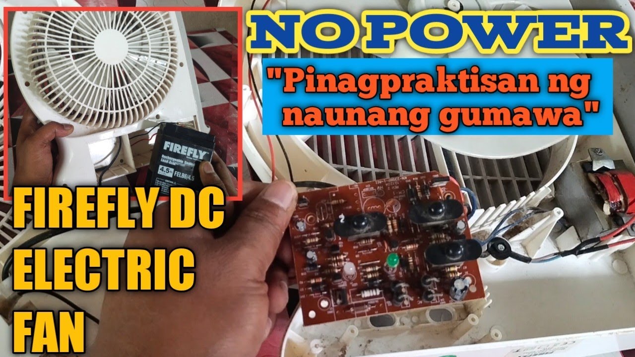 FIREFLY DC ELECTRIC FAN: HOW TO REPAIR NO POWER