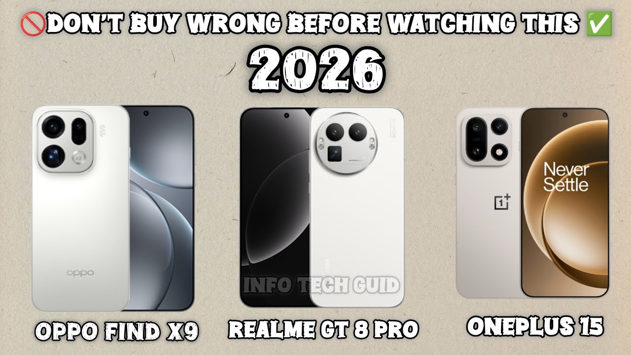 Oppo Find X9 vs Realme GT 8 Pro vs OnePlus 15 – KING of Flagshipsin 2026 ?