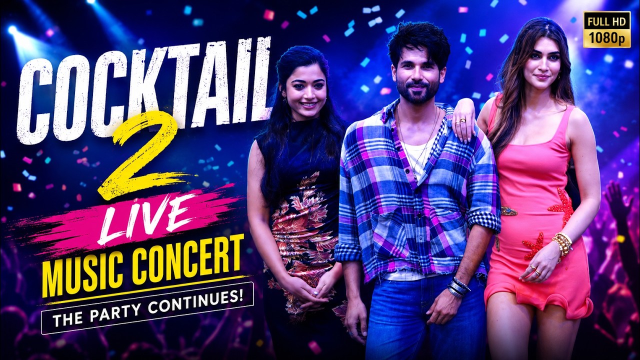 UNCUT | Cocktail 2 Live Music Concert 🎶 | Shahid Kapoor, Kriti Sanon, Rashmika Mandanna, Pritam LIVE