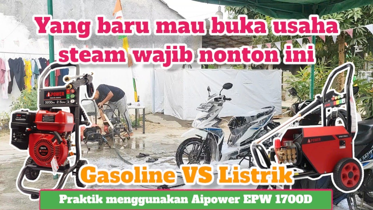 Wajib Nonton | SIMULASI BIAYA CUCI KENDARAAN DENGAN JET CLEANER BENSIN DAN LISTIK