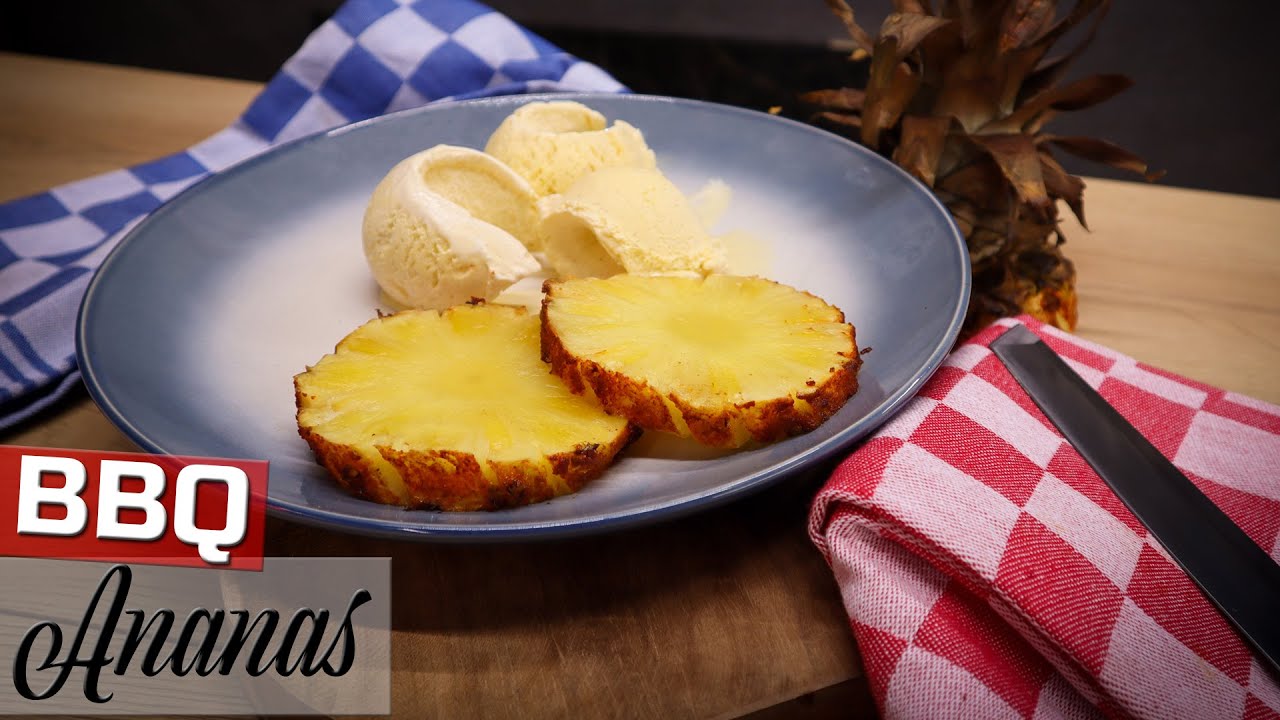 Ananas van de BBQ - Een heerlijk toetje van de BBQ - NasQ BBQ