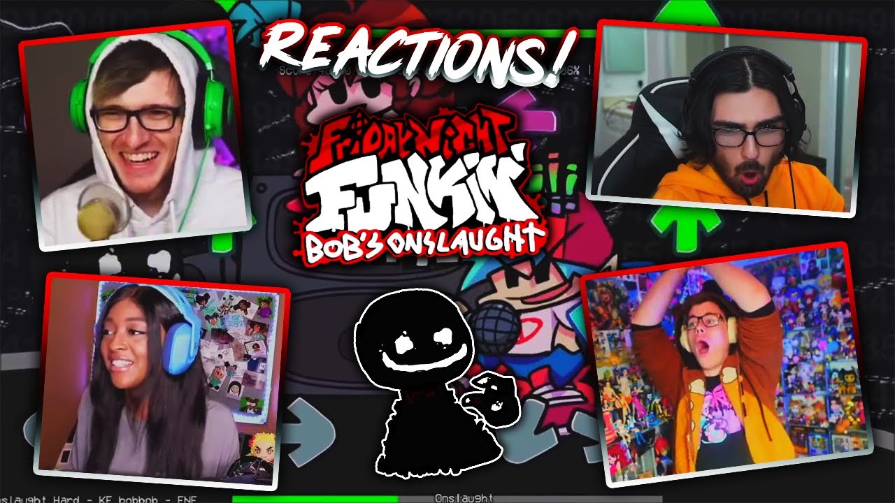 Youtuber's React To Friday Night Funkin' VS Bob's Onslaught!