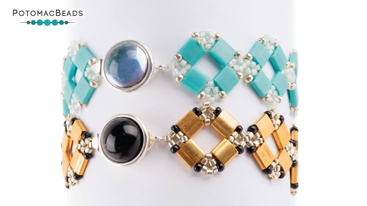 Браслет Forever Diamonds — мастер-класс по изготовлению украшений своими руками от PotomacBeads