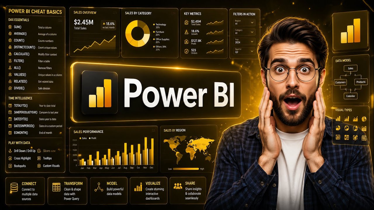 Turn Your Power BI Report Into an App! 🔥 Menu Panes & Buttons Tutorial (Beginner Friendly