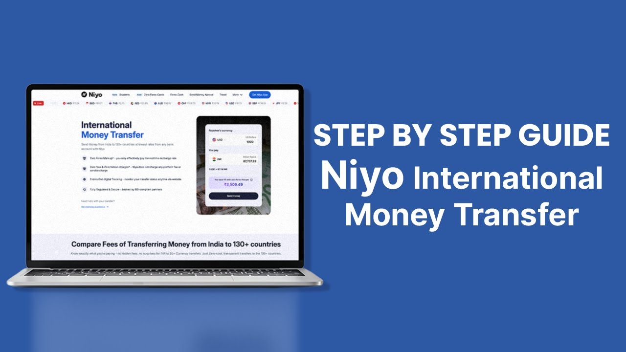 How to Transfer Money Abroad from India with Niyo | Step by Step | Zero Fees & Live FX Rates