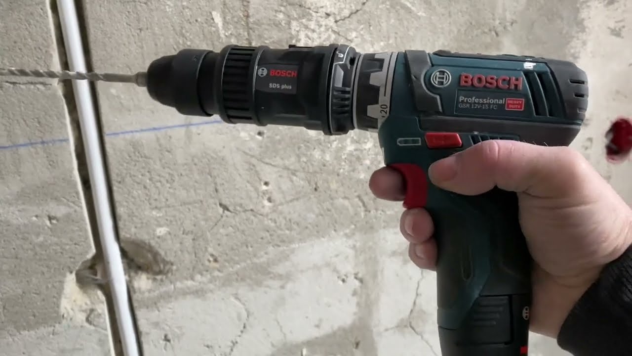 Насадка-перфоратор : сможет ли нет ? Bosch 12v-15FC.