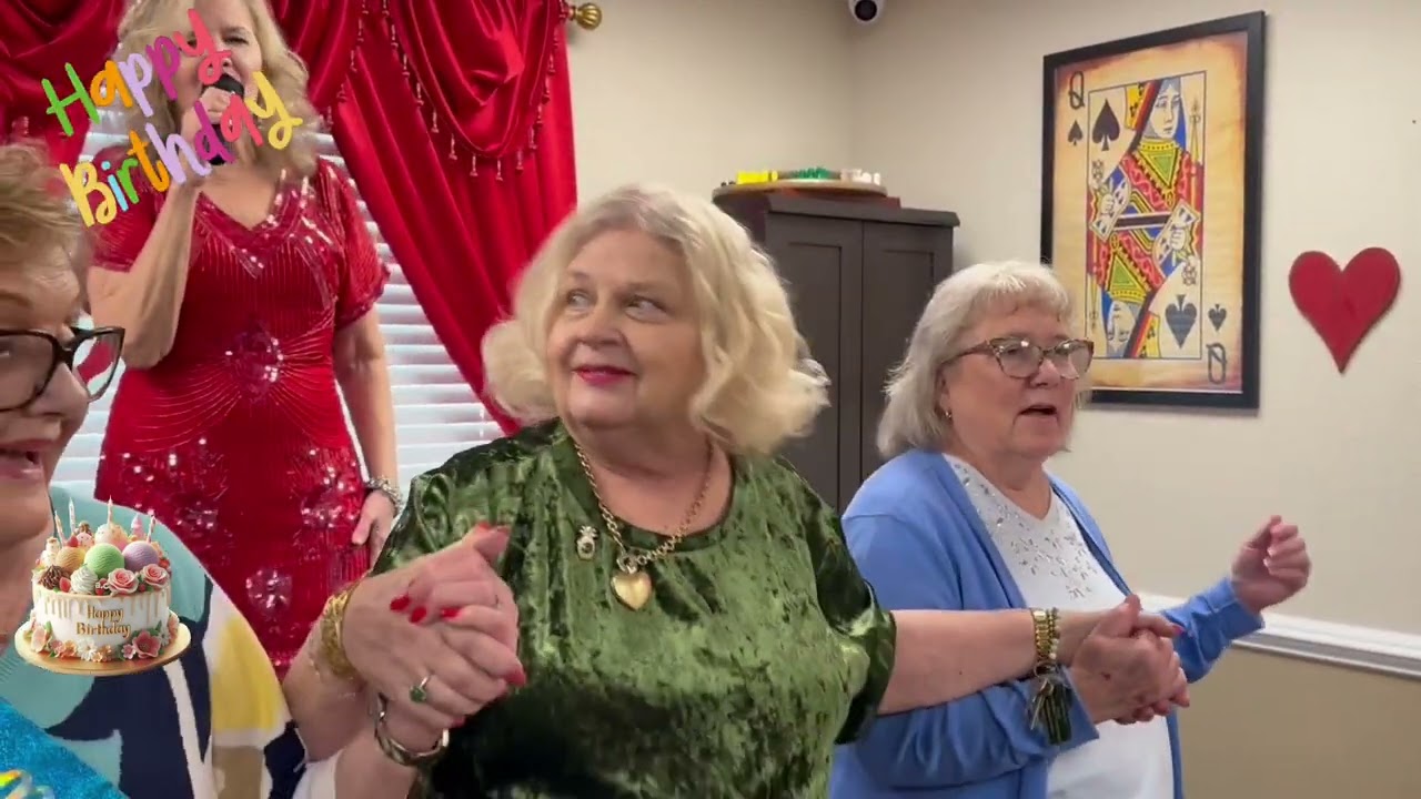 February Birthday Bash with Barbara Blair and our  Assisted Living Residents