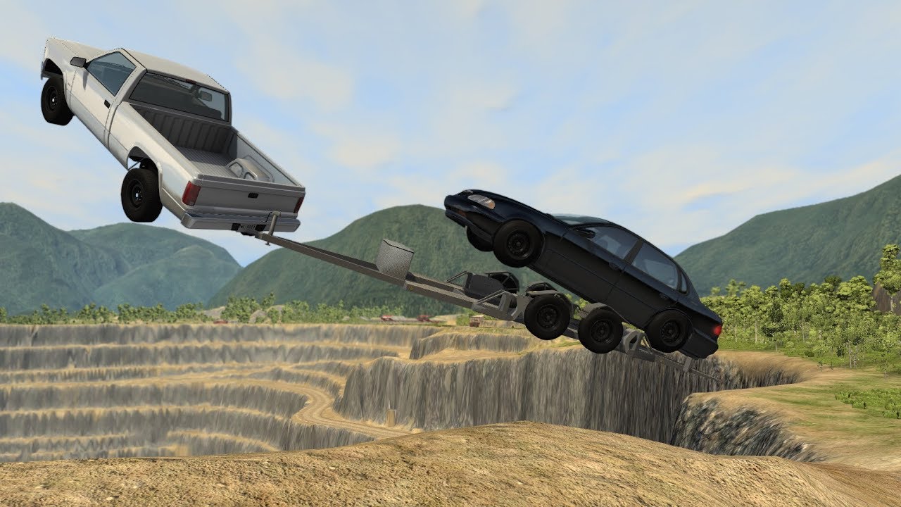 Стейндж ВСЁ, даже на прицепе для багажа! - BeamNG.drive