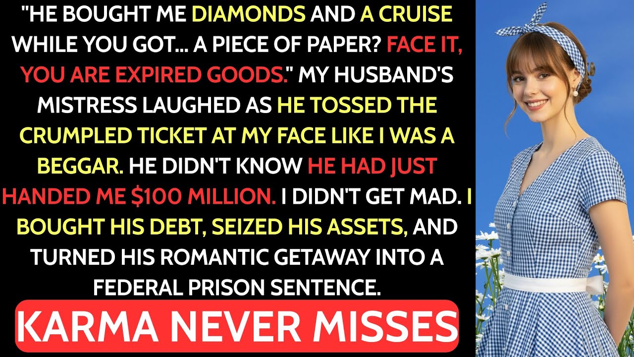 At Christmas, My Husband Gave Me A $2 Lottery Ticket And His Mistress A Cruise Package—I Won $100M