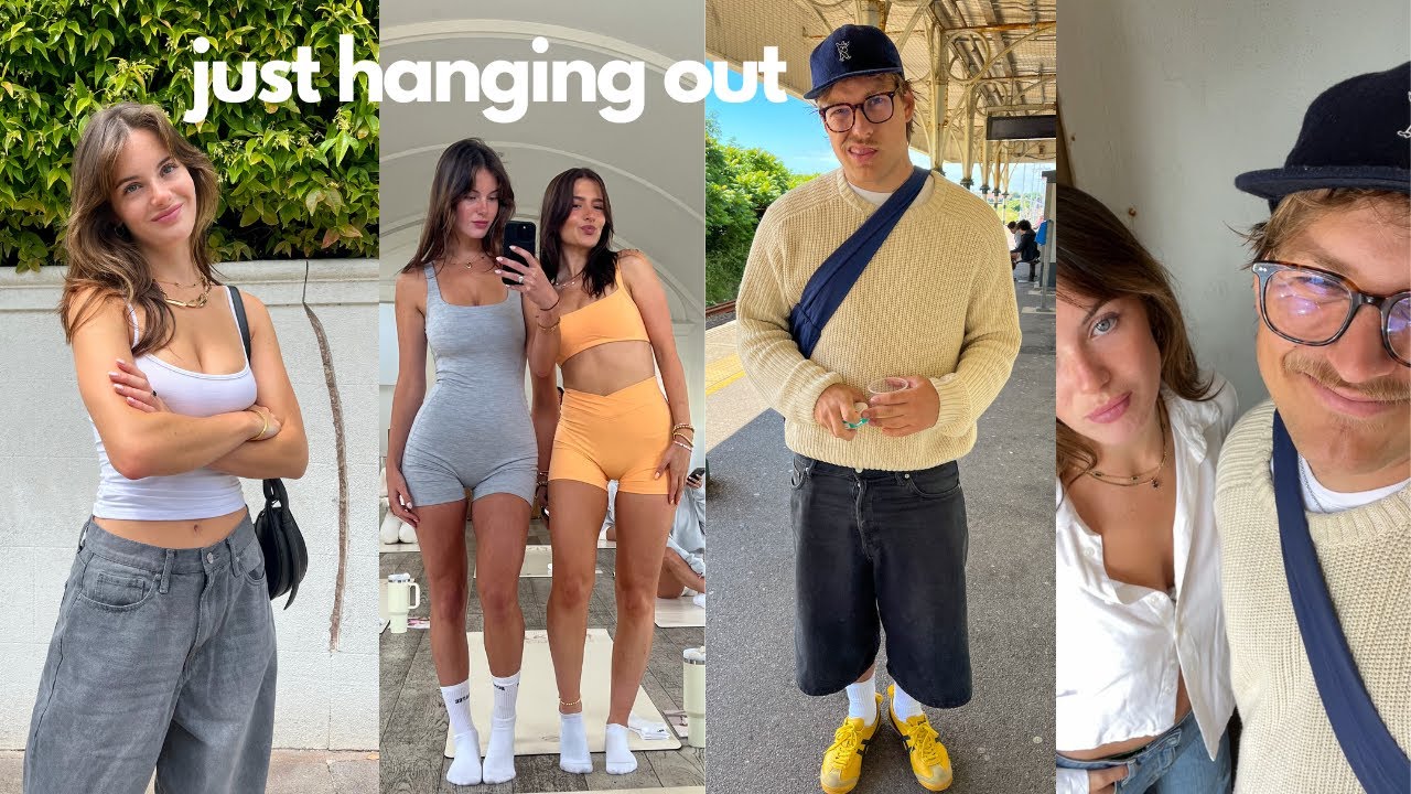 just hanging out | making new friends, yoga, pub with bruv, shopping & beach day.