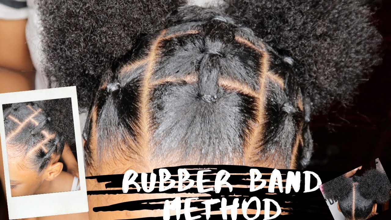 RUBBER BAND CONNECTED PROTECTIVE STYLE WITH TWO HIGH PUFFS | KIDS NATURAL HAIRSTYLE | HOW TO HAIR