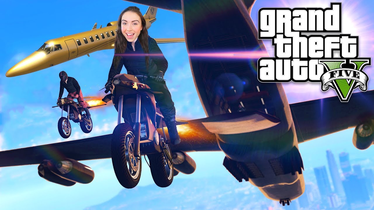 GTA 5 GUNRUNNING DLC - FINAL MISSION w/ CARGO PLANE & ROCKET BIKE!! (Gunrunning DLC Update)