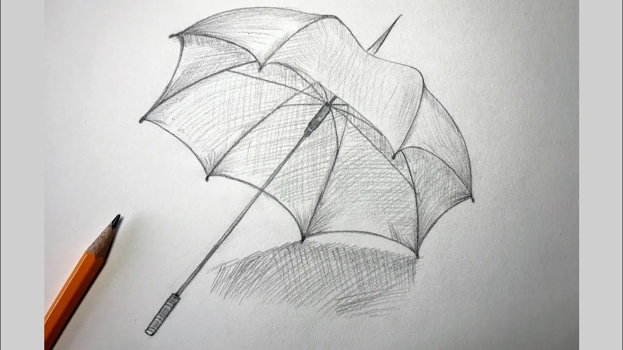 Sketch Challenge Week 36 | How To Draw An Umbrella | Pencil Sketching