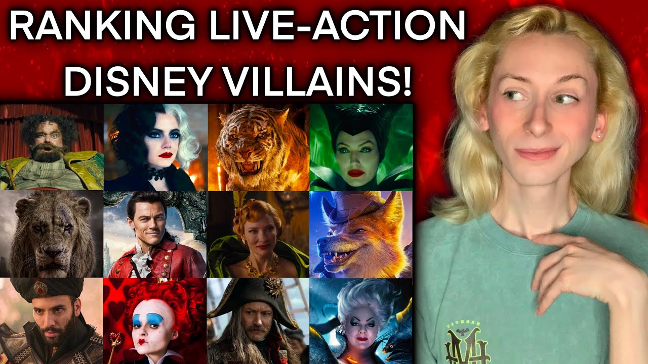 RANKING LIVE-ACTION DISNEY VILLAINS! 🐾🐙🐉 with Nicky Marra!