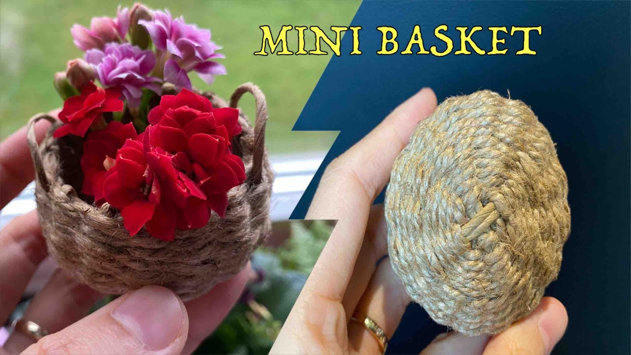How Make a small basket  || Kleinen Korb flechten || Mini Koch
